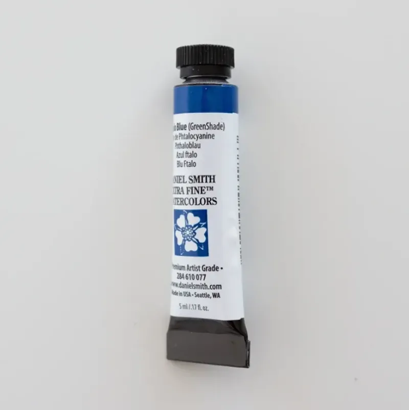 Daniel Smith Watercolor 5ml extra fine Phthalo Blue (Green Shade) 1 - Little Painter Art | Exploring the Endless Possibilities of Art| Pigment
