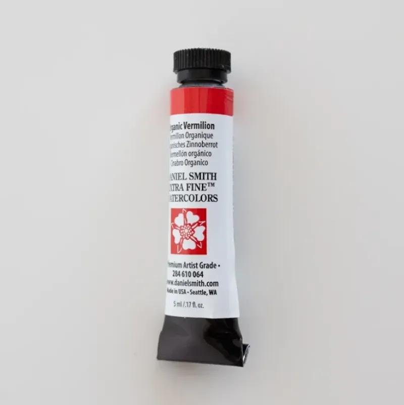 Daniel Smith Watercolor 5ml extra fine Organic Vermilion 2 - Little Painter Art | Exploring the Endless Possibilities of Art| Pigment
