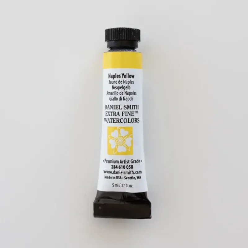 Daniel Smith Watercolor 5ml extra fine Naples Yellow 1 - Little Painter Art | Exploring the Endless Possibilities of Art| Pigment