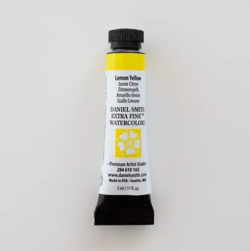 Daniel Smith Watercolor 5ml extra fine Lemon Yellow 1 - Little Painter Art | Exploring the Endless Possibilities of Art| Pigment