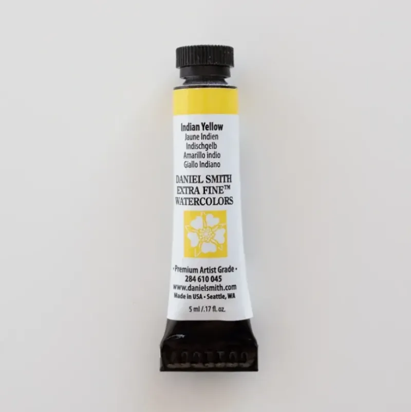 Daniel Smith Watercolor 5ml extra fine Indian Yellow 3 - Little Painter Art | Exploring the Endless Possibilities of Art| Pigment