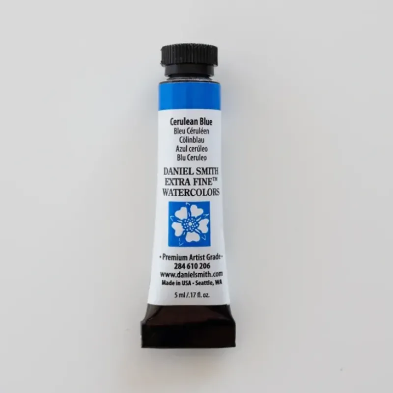 Daniel Smith Watercolor 5ml extra fine Cerulean Blue 3 - Little Painter Art | Exploring the Endless Possibilities of Art| Pigment