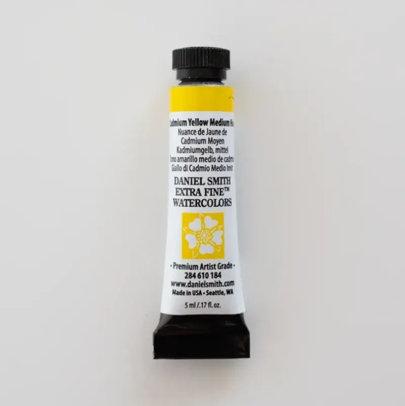 Daniel Smith Watercolor 5ml extra fine Cadmium Yellow Medium Hue 3 - Little Painter Art | Exploring the Endless Possibilities of Art| Pigment