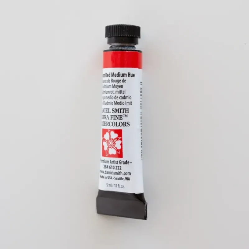 Daniel Smith Watercolor 5ml extra fine Cadmium Red Medium Hue 3 - Little Painter Art | Exploring the Endless Possibilities of Art| Pigment