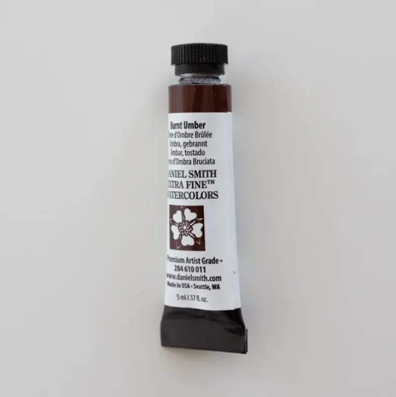 Daniel Smith Watercolor 5ml extra fine Burnt Umber 1 - Little Painter Art | Exploring the Endless Possibilities of Art| Pigment