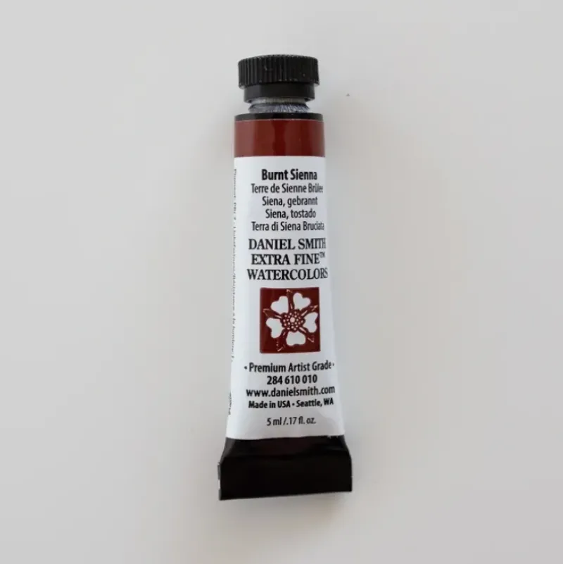 Daniel Smith Watercolor 5ml extra fine Burnt Sienna 1 - Little Painter Art | Exploring the Endless Possibilities of Art| Pigment