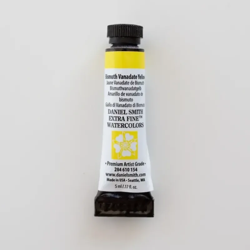 Daniel Smith Watercolor 5ml extra fine Bismuth Vanadate Yellow 2 - Little Painter Art | Exploring the Endless Possibilities of Art| Pigment