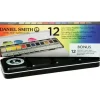 Daniel Smith Watercolour Half Pan Set - 12 Colours - Little Painter Art | Exploring the Endless Possibilities of Art| Brush