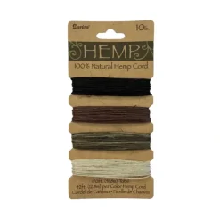 Darice 100% Natural Hemp Cord - Earth Tones, 10lb - Little Painter Art | Exploring the Endless Possibilities of Art| Shop All