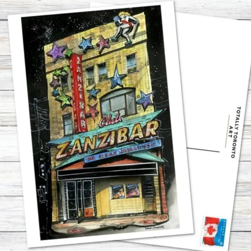 David Crighton Postcard - Zanzibars Tavern - Little Painter Art | Exploring the Endless Possibilities of Art| Hot