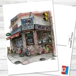 David Crighton Postcard - Sneaky Dee's - Little Painter Art | Exploring the Endless Possibilities of Art| Hot