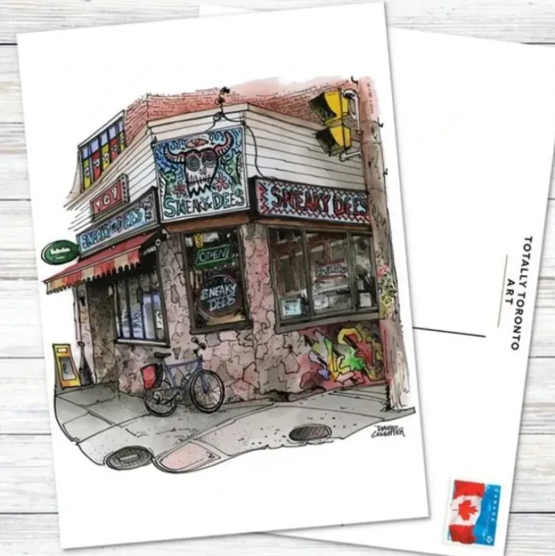 David Crighton Postcard - Sneaky Dee's - Little Painter Art | Exploring the Endless Possibilities of Art| Hot