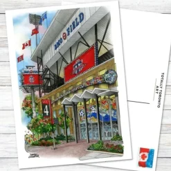 David Crighton Postcard - BMO Soccer Field - Little Painter Art | Exploring the Endless Possibilities of Art| Hot