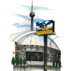 David Crighton Postcard - Skydome Toronto - Little Painter Art | Exploring the Endless Possibilities of Art| Hot