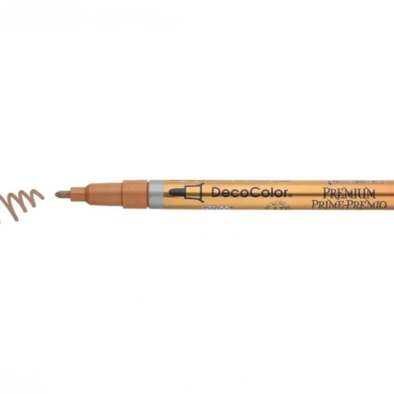 DecoColor Premium Paint Marker Leafing Tip - Copper - Little Painter Art | Exploring the Endless Possibilities of Art| Pigment