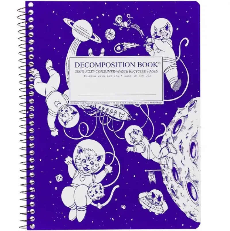 Decomposition Notebook, Coilbound - Kittens in Space - Little Painter Art | Exploring the Endless Possibilities of Art| Shop All