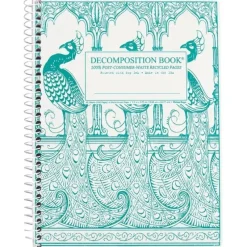 Decomposition Notebook, Coilbound, Blank - Peacocks - Little Painter Art | Exploring the Endless Possibilities of Art| Shop All