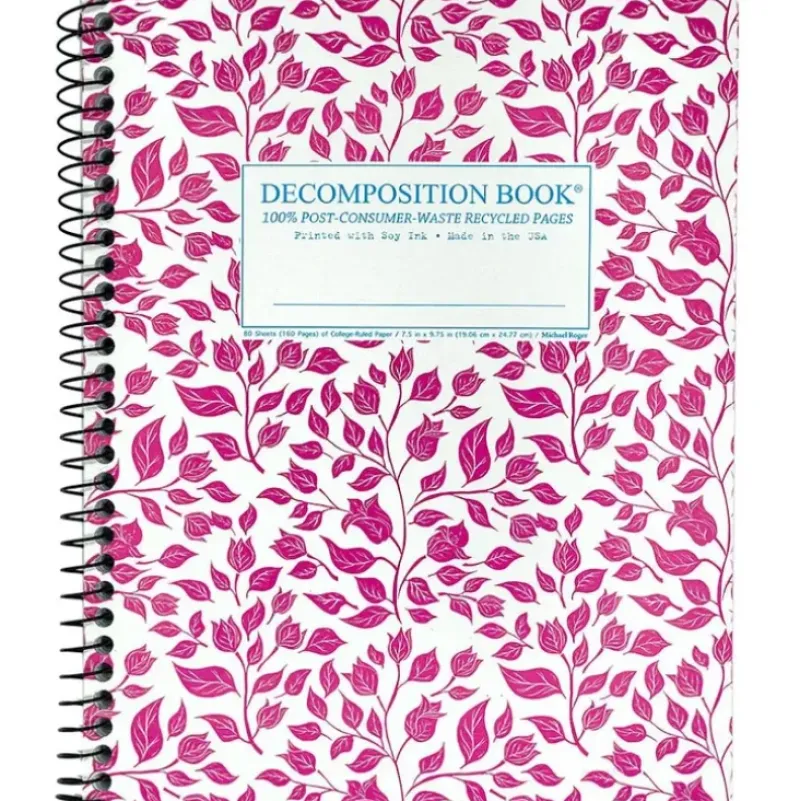 Decomposition Notebook, Coilbound - Bougainvillea - Little Painter Art | Exploring the Endless Possibilities of Art| Shop All
