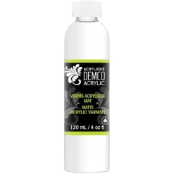 Demco EnCouleurs Acrylic Matte Medium & Varnish 120mL - Little Painter Art | Exploring the Endless Possibilities of Art| Hot