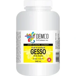 Demco EnCouleurs Economy Gesso 500mL - Little Painter Art | Exploring the Endless Possibilities of Art| Shop All