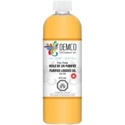 Demco EnCouleurs Linseed Oil 473mL - Little Painter Art | Exploring the Endless Possibilities of Art| Brush