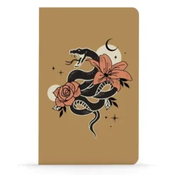 Denik Classic Layflat Notebook, Lined - Serpent In The Flowers - Little Painter Art | Exploring the Endless Possibilities of Art| Hot