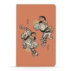Denik Classic Layflat Notebook, Lined - Tigers - Little Painter Art | Exploring the Endless Possibilities of Art| Hot