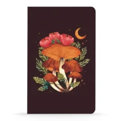 Denik Classic Layflat Notebook, Lined - Midnight Mushroom - Little Painter Art | Exploring the Endless Possibilities of Art| Hot