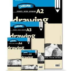 Derivan Drawing Pad White 140gsm 20 sheets - Little Painter Art | Exploring the Endless Possibilities of Art| Shop All