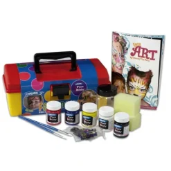 Derivan Face & Body Paint Tool Box Kit - Little Painter Art | Exploring the Endless Possibilities of Art| Brush