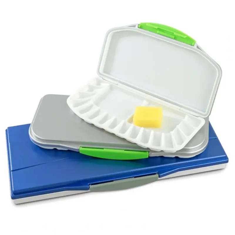 Derivan Plastic Folding Palette - Large, Medium, Small - Little Painter Art | Exploring the Endless Possibilities of Art| Brush