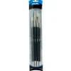 Derivan Professional Long Handle Natural Hog Bristle Brush Set(B) of 5 - Little Painter Art | Exploring the Endless Possibilities of Art| Brush