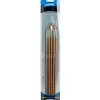 Derivan Professional Long Handle Golden Fine Synthetic Brush Set(B) of 6 - Little Painter Art | Exploring the Endless Possibilities of Art| Brush