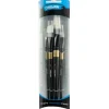 Derivan Professional Short Handle Synthetic Taklon Brush Set of 4 - Little Painter Art | Exploring the Endless Possibilities of Art| Brush