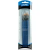 Derivan Professional Short Handle Golden Fine Synthetic Brush Set(B) of 6 - Little Painter Art | Exploring the Endless Possibilities of Art| Brush