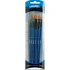 Derivan Professional Short Handle Golden Fine Synthetic Brush Set(A) of 6 - Little Painter Art | Exploring the Endless Possibilities of Art| Brush