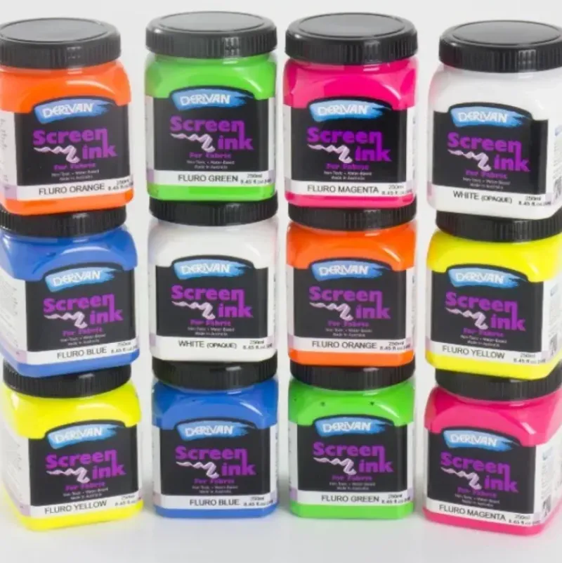 Derivan Screen Ink For Fabric - 250ml - Little Painter Art | Exploring the Endless Possibilities of Art| Shop All