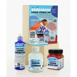 Derivan Screen Printing Stencil Set - Little Painter Art | Exploring the Endless Possibilities of Art| Brush