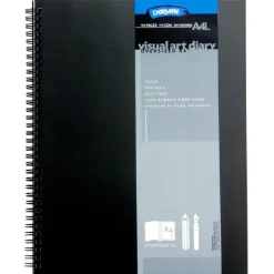 Derivan Visual Art Diary 110 gsm 120 pages (60 Shts) Acid Free Bamboo Paper A4 Larger - Little Painter Art | Exploring the Endless Possibilities of Art| Shop All