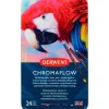 Derwent Chromaflow Pencils - Set of 24 - FREE Set of 2 Blender Pens - Little Painter Art | Exploring the Endless Possibilities of Art| Pigment