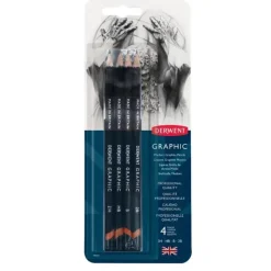 Derwent Graphic Medium Pencil 4pk - 2B, B, HB, 2H - Little Painter Art | Exploring the Endless Possibilities of Art| Shop All