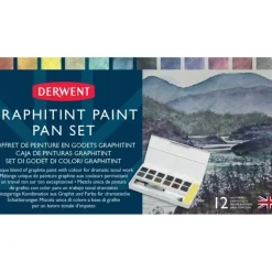 Derwent Graphitint Paint Pans - Little Painter Art | Exploring the Endless Possibilities of Art| Brush