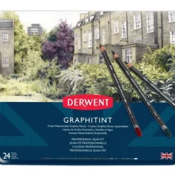 Derwent Graphitint Pencils - Set of 24 - Little Painter Art | Exploring the Endless Possibilities of Art| Pigment