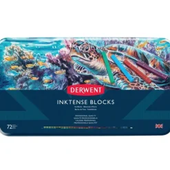 Derwent Inktense Colour Blocks - Tin of 72 - Little Painter Art | Exploring the Endless Possibilities of Art| Canvas