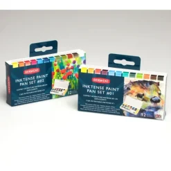 Derwent Inktense Paint Pan Set - Little Painter Art | Exploring the Endless Possibilities of Art| Brush