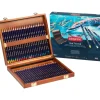 Derwent Inktense Pencils - Wooden Box Set of 48 - Little Painter Art | Exploring the Endless Possibilities of Art| Canvas