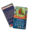 Derwent Inktense Watercolour Ink Pencils - Tin of 12 Assorted Pencils - Little Painter Art | Exploring the Endless Possibilities of Art| Canvas