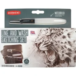 Derwent Line & Wash Sketching Set - Little Painter Art | Exploring the Endless Possibilities of Art| Brush