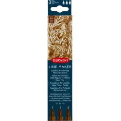 Derwent Line Maker - Set of 3 - Sepia - Little Painter Art | Exploring the Endless Possibilities of Art| Pigment