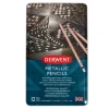 Derwent Metallic Pencils Set of 12 - Little Painter Art | Exploring the Endless Possibilities of Art| Pigment